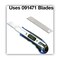 Cosco 5.5 in. Plastic/Rubber Handle Retractable 4 in. Blade Four 8-Point Blades Heavy-Duty Snap Blade Utility Knife - Blue